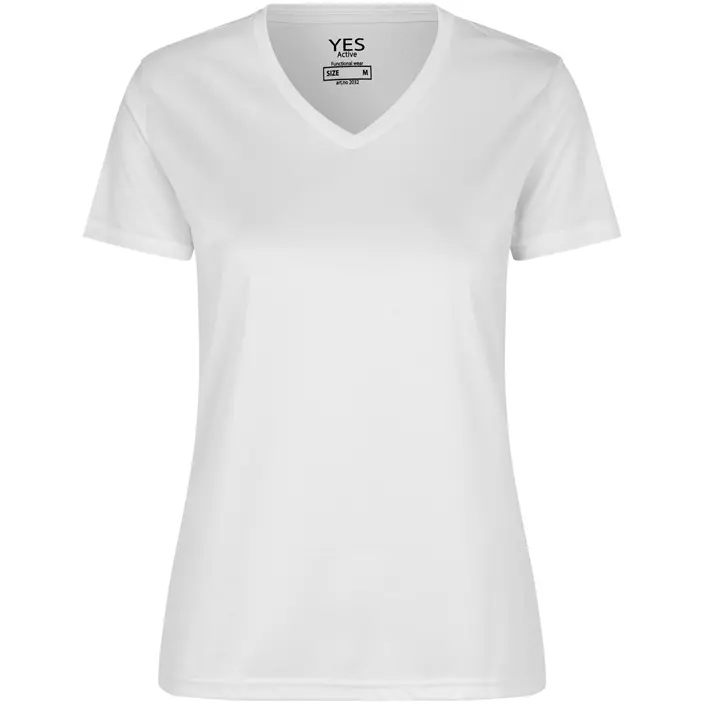 ID Yes Active dame T-shirt, Hvid, large image number 0