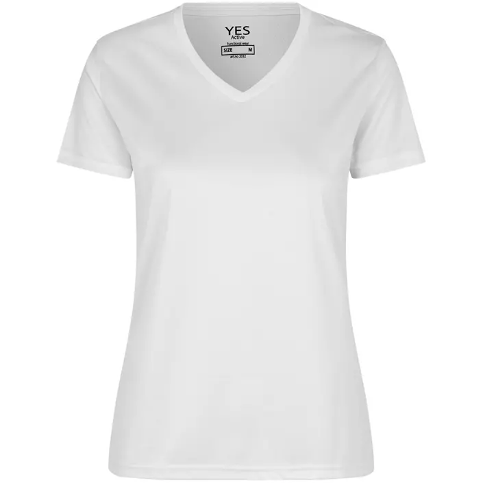 ID Yes Active dame T-shirt, Hvid, large image number 0