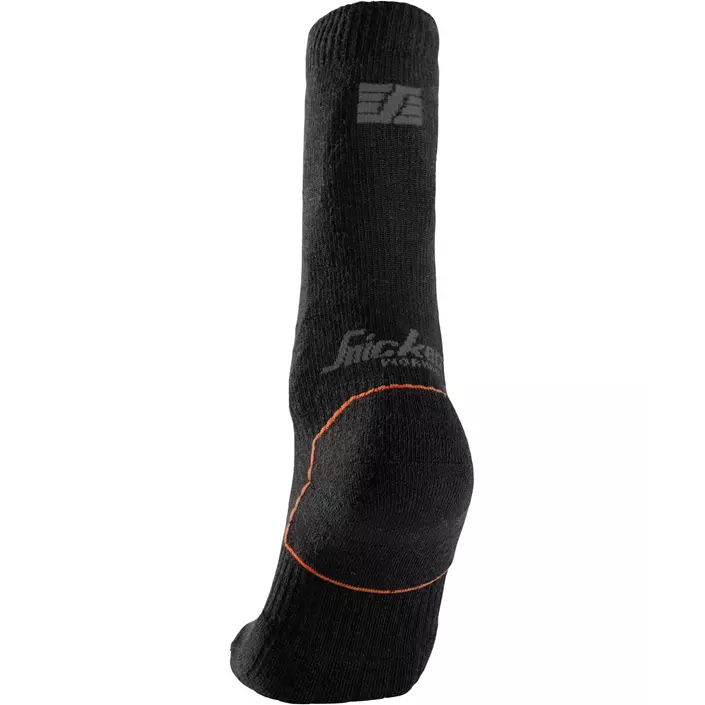 Snickers 2-pack socks with merino wool, Black, large image number 1