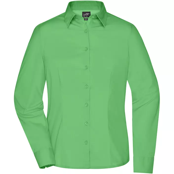 James & Nicholson modern fit women's shirt, Lime Green, large image number 0