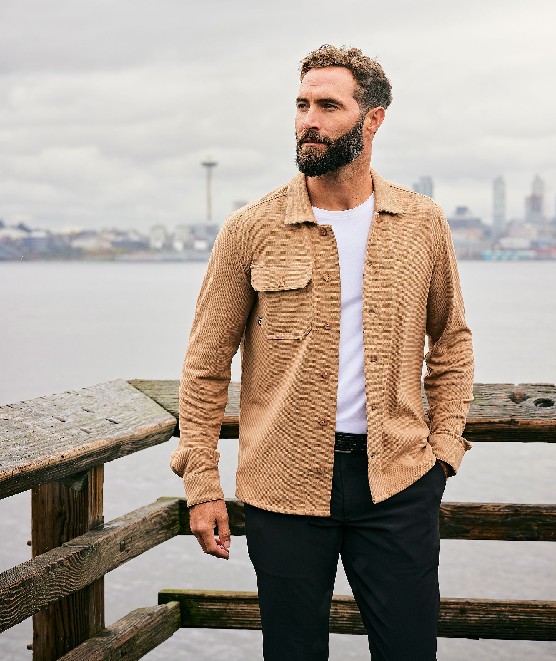 Cutter & Buck Advantage Leisure shirt, Khaki