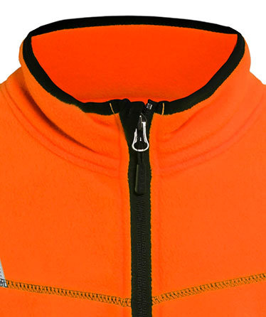 Bl&aring;kl&auml;der microfleecejacka, Varsel Orange, large image number 2