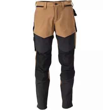 Mascot Customized work trousers full stretch, Nut Brown/Black