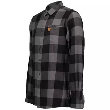 Westborn flannel shirt, Dark Grey/Black
