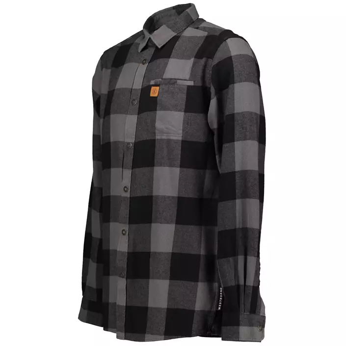 Westborn flannelskjorte, Dark Grey/Black, large image number 3