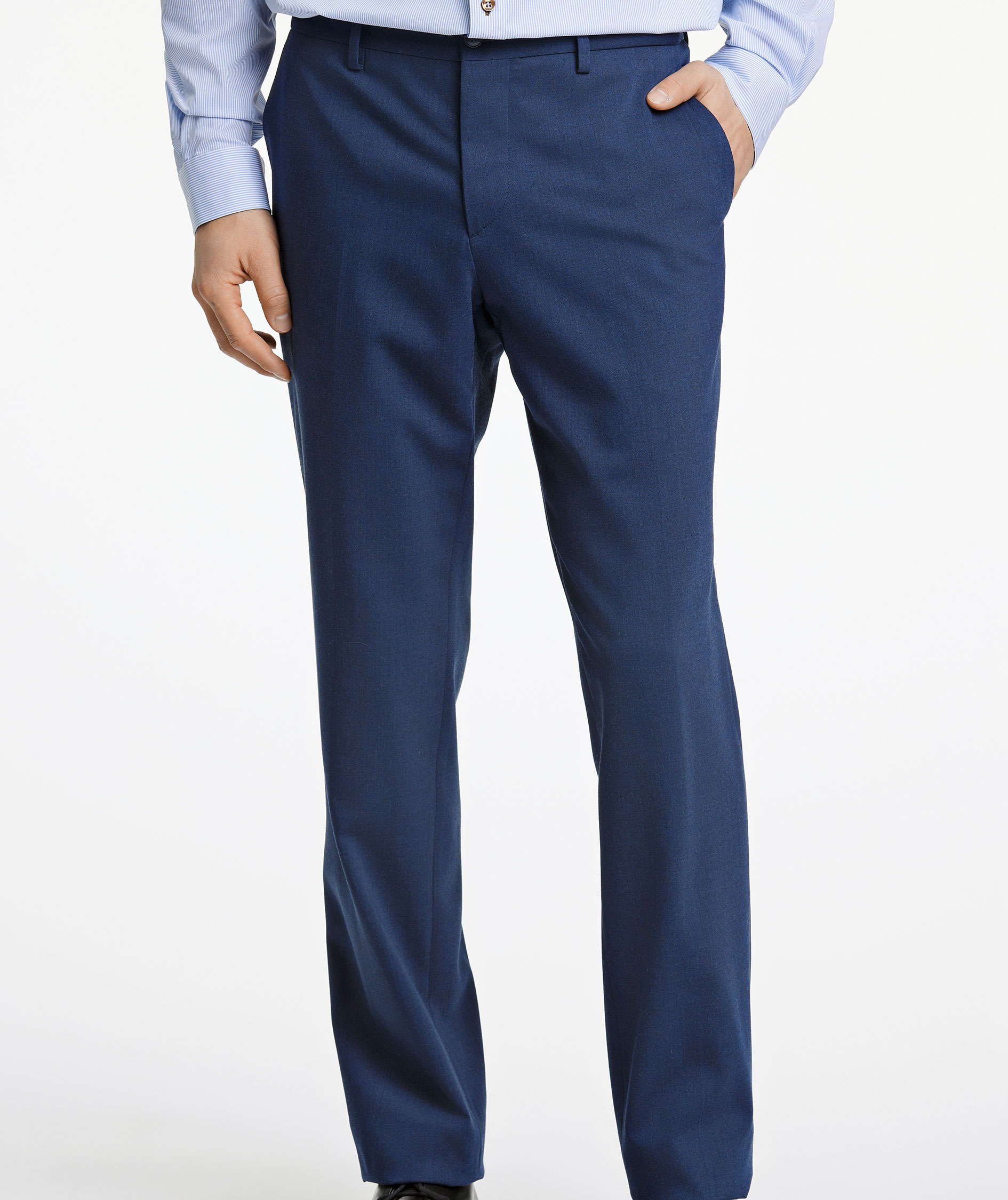 Lindbergh Modern fit suit trousers with wool, DK Navy Mel, large image number 5