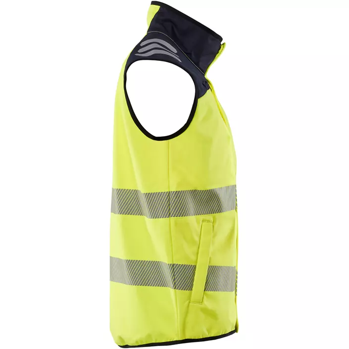 Blåkläder Multinorm softshellvest, Hi-Vis gul/marine, large image number 2