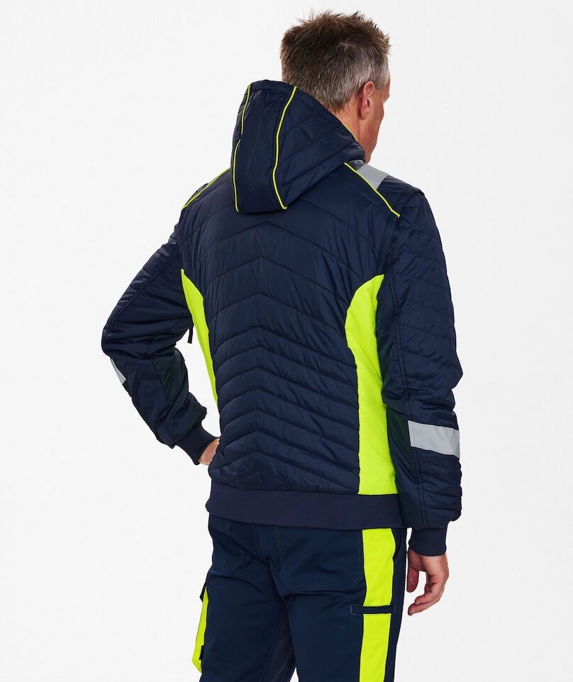 Engel 2-i-1 Cargo jacka, Blue Ink/Gul, large image number 3