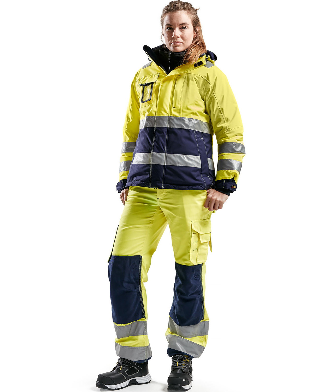 Bl&aring;kl&auml;der women's winter jacket, Hi-vis Yellow/Marine, large image number 1