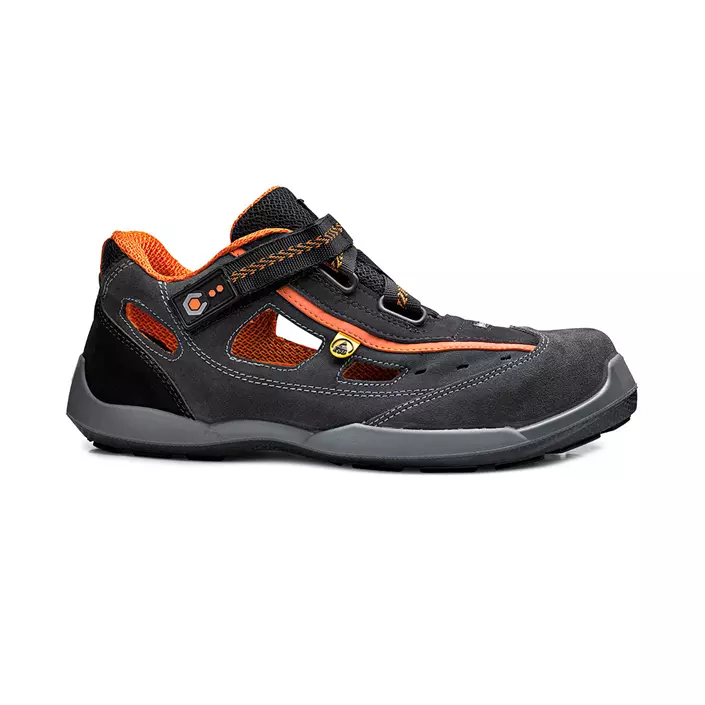 Base Aerobic safety shoes S1P, Grey/orange, large image number 0
