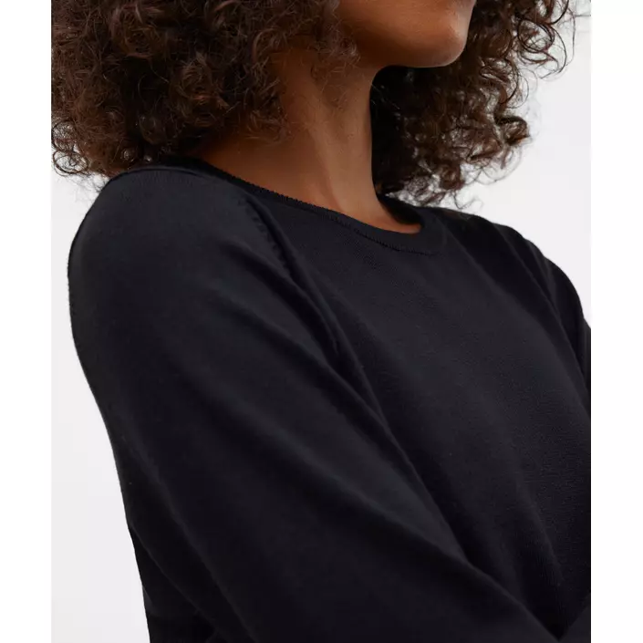 Vero Moda VMSILJE dame striktrøje, Black, large image number 3