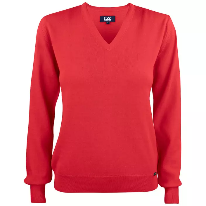 Cutter & Buck Everett women's sweatshirt with merino wool, Red, large image number 0