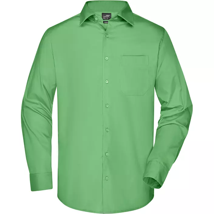 James & Nicholson modern fit  shirt, Lime Green, large image number 0