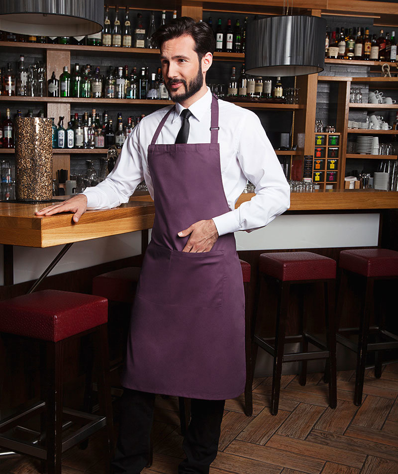 Karlowsky Basic br&ouml;stlappsf&ouml;rkl&auml;de med fickor, Aubergine Lila