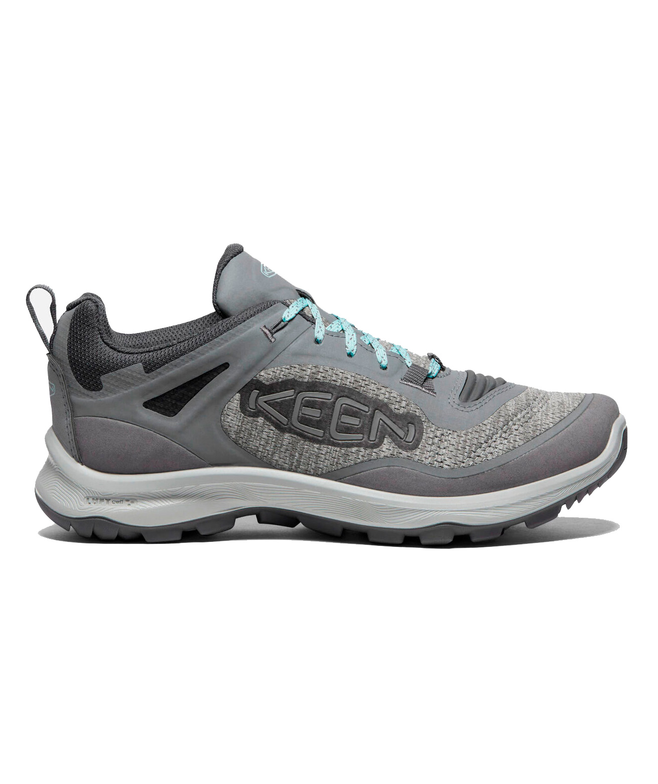 Keen Terradora Flex WP women's hiking shoes, Steel grey/Cloud blue, large image number 2