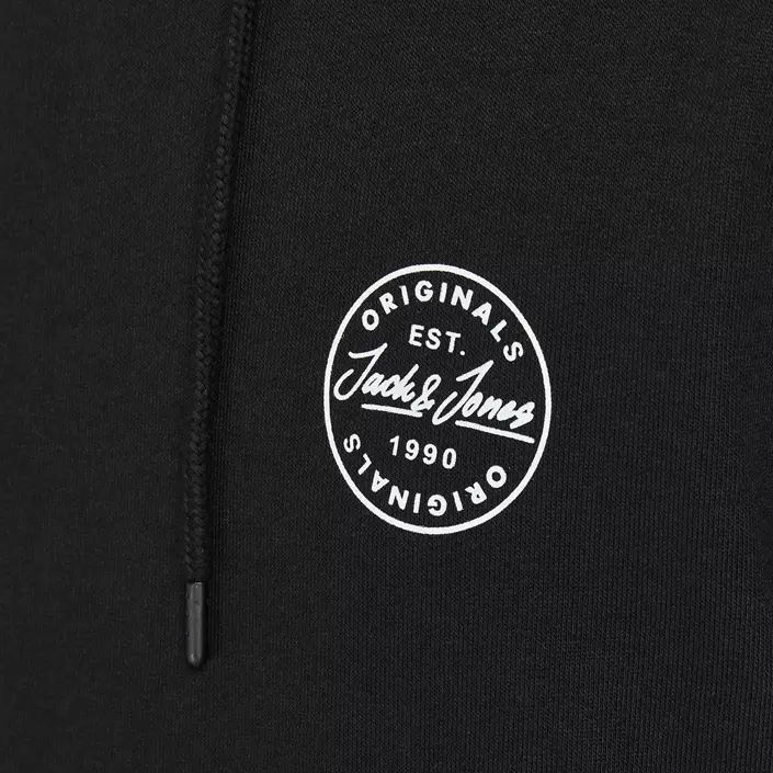 Jack & Jones JJESHARK Plus Size hoodie, Black White, large image number 3