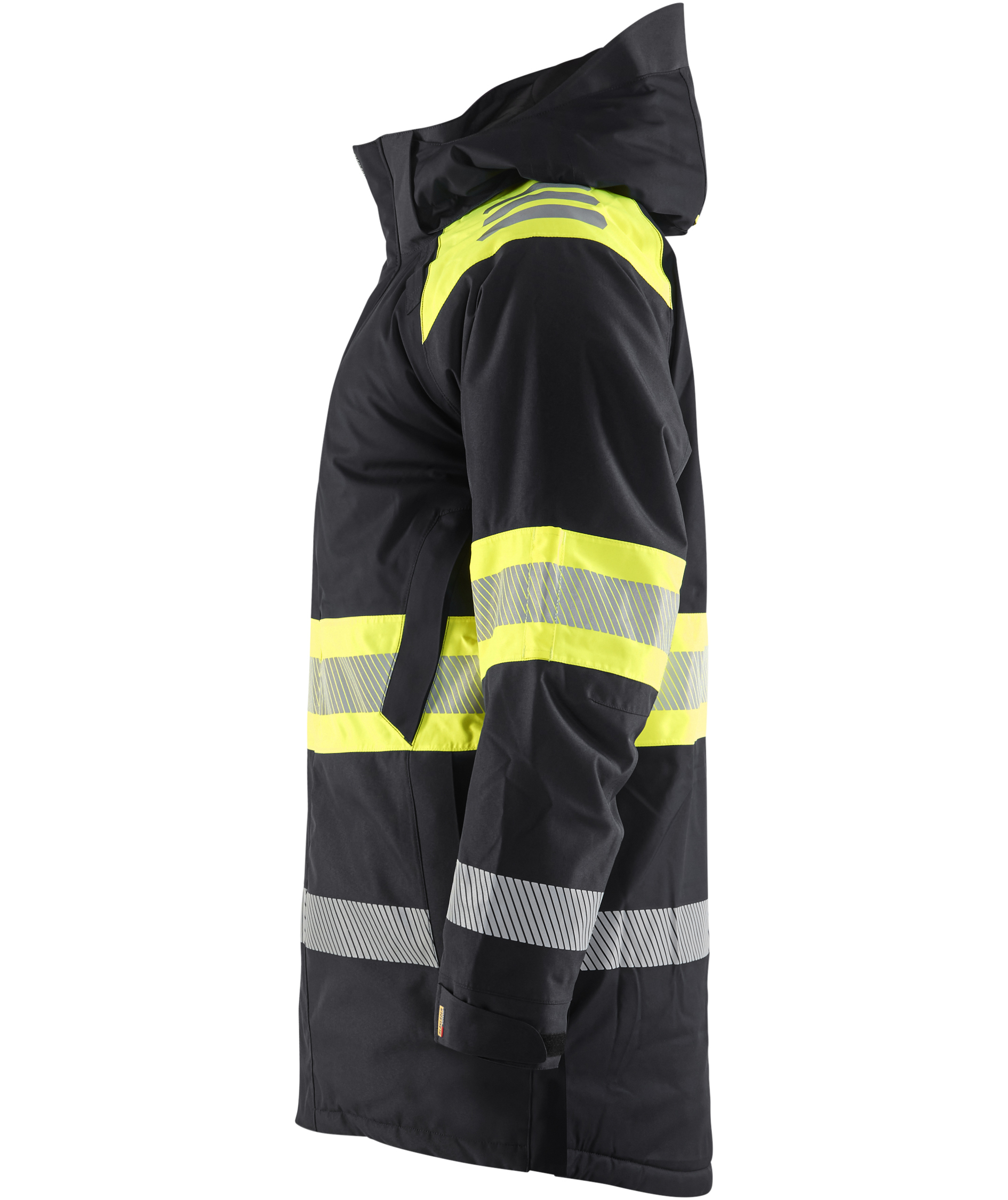 Bl&aring;kl&auml;der winter parka, Black/Hi-Vis Yellow, large image number 4