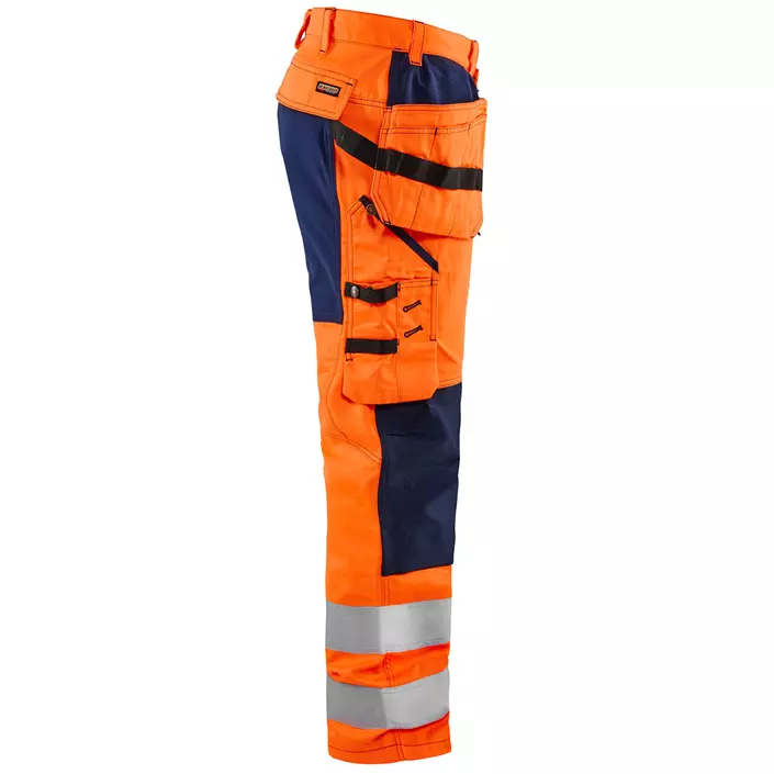 Blåkläder håndværkerbukser, Hi-vis Orange/Marine, large image number 3