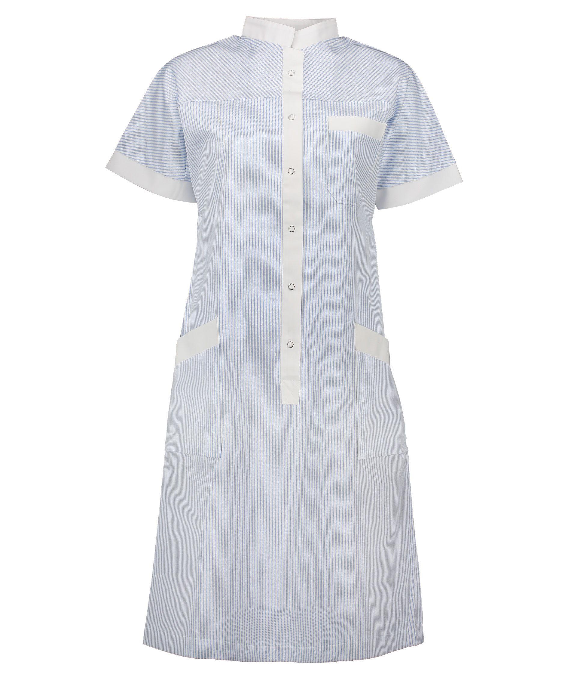 Borch Textile 0528 kjole, Svag bl&aring;/Hvid stribet, large image number 0