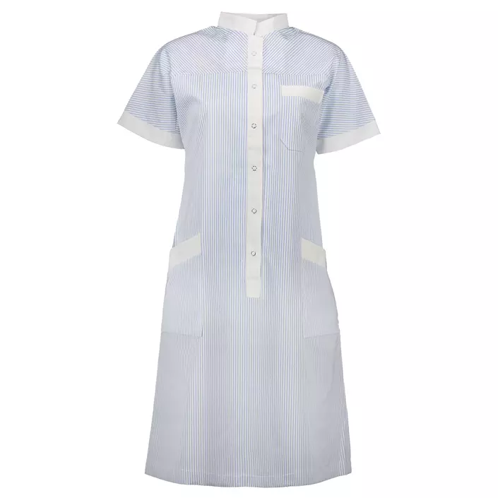 Borch Textile 0528 women's dress, Light blue/white striped, large image number 0