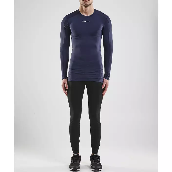 Craft Pro Control Compression langärmliges T-Shirt, Navy, large image number 1