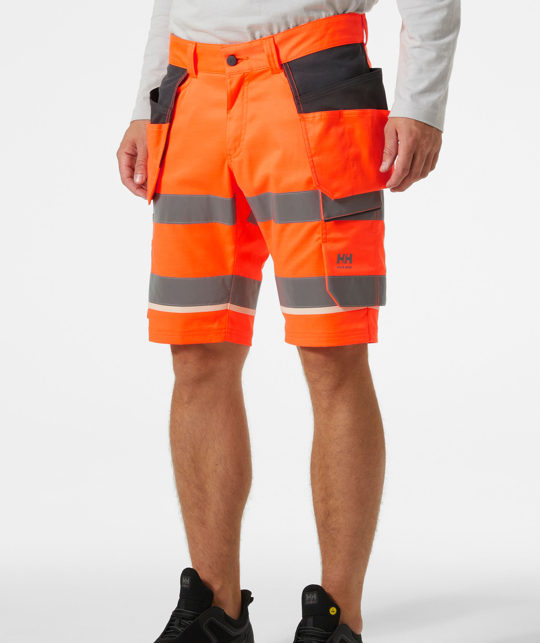 Helly Hansen UC-ME craftsman shorts, Hi-vis Orange/Ebony