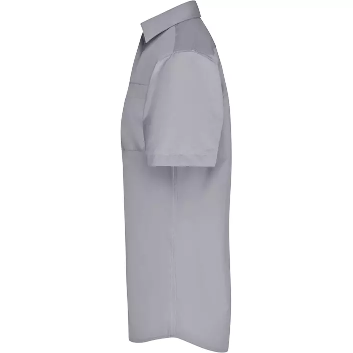 James & Nicholson modern fit short-sleeved shirt, Grey, large image number 3