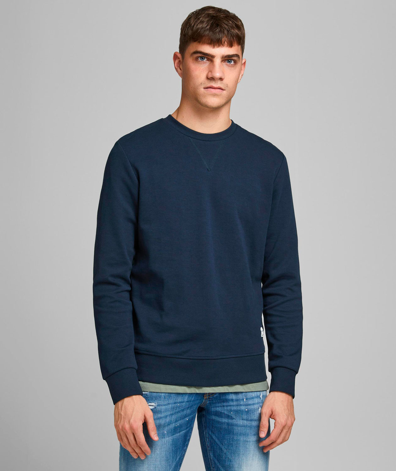 Jack & Jones JJEBASIC sweatshirt, Navy Blazer, large image number 1
