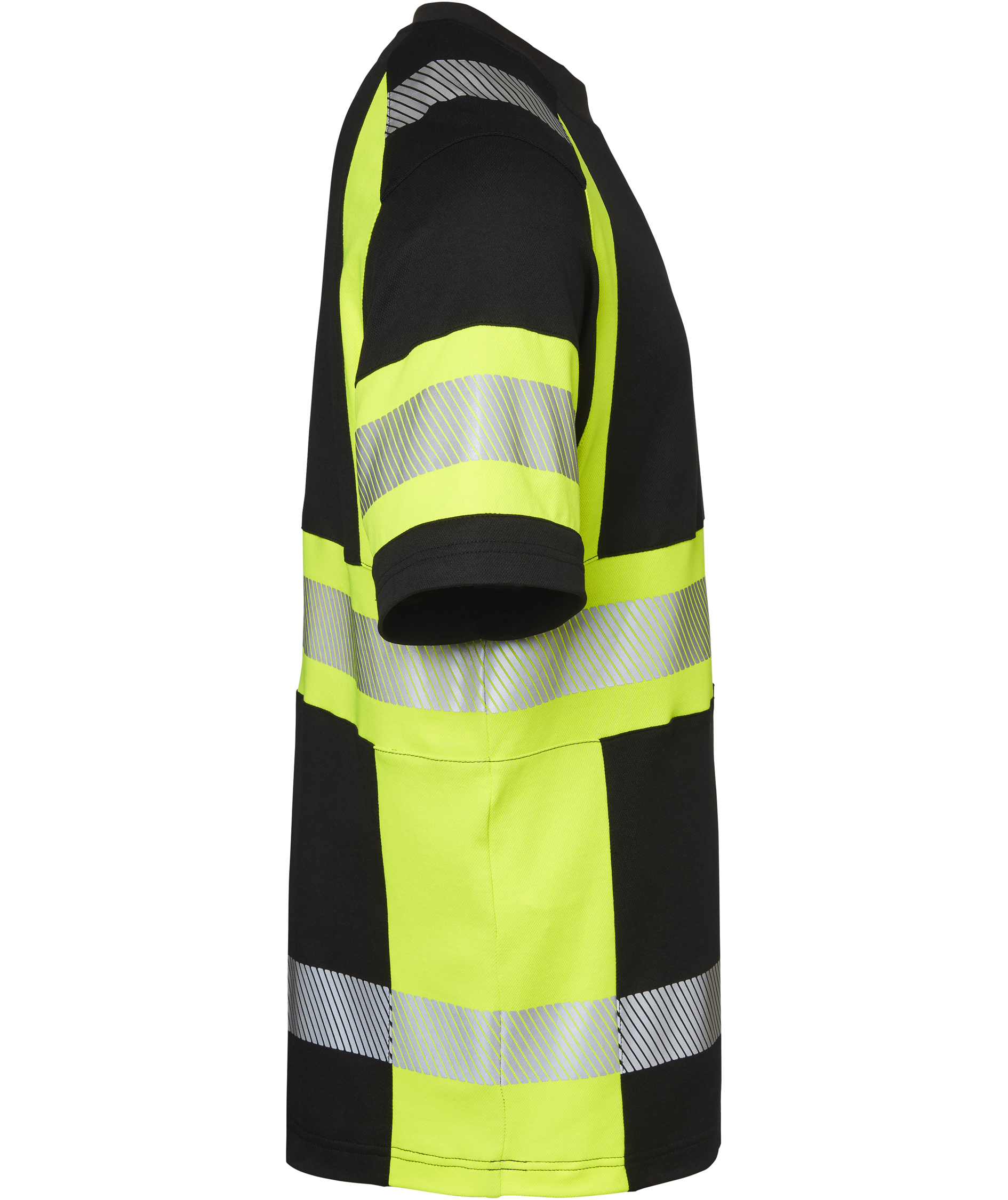 Top Swede T-shirt 600, Black/Hi-Vis Yellow, large image number 2