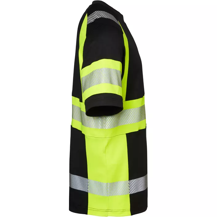 Top Swede T-Shirt 600, Schwarz/Hi-Vis Gelb, large image number 2