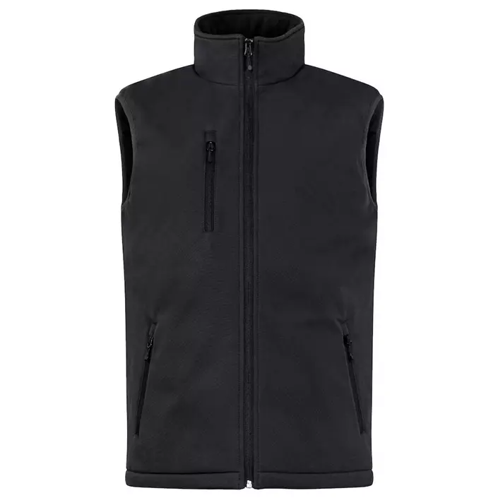 Clique lined softshell vest, Black, large image number 0