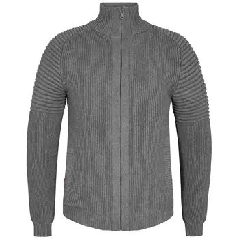 Engel Extend windbreaker knitted cardigan, Grey Melange