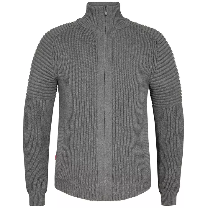 Engel Extend windbreaker knitted cardigan, Grey Melange, large image number 0