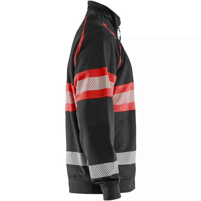 Blåkläder cardigan, Svart/Varselröd, large image number 3