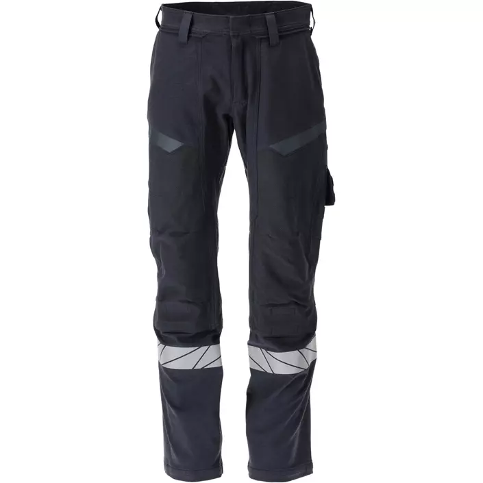 Mascot Accelerate Multisafe arbejdsbukser full stretch, Mørk Marine/Hi-Vis Gul, large image number 0