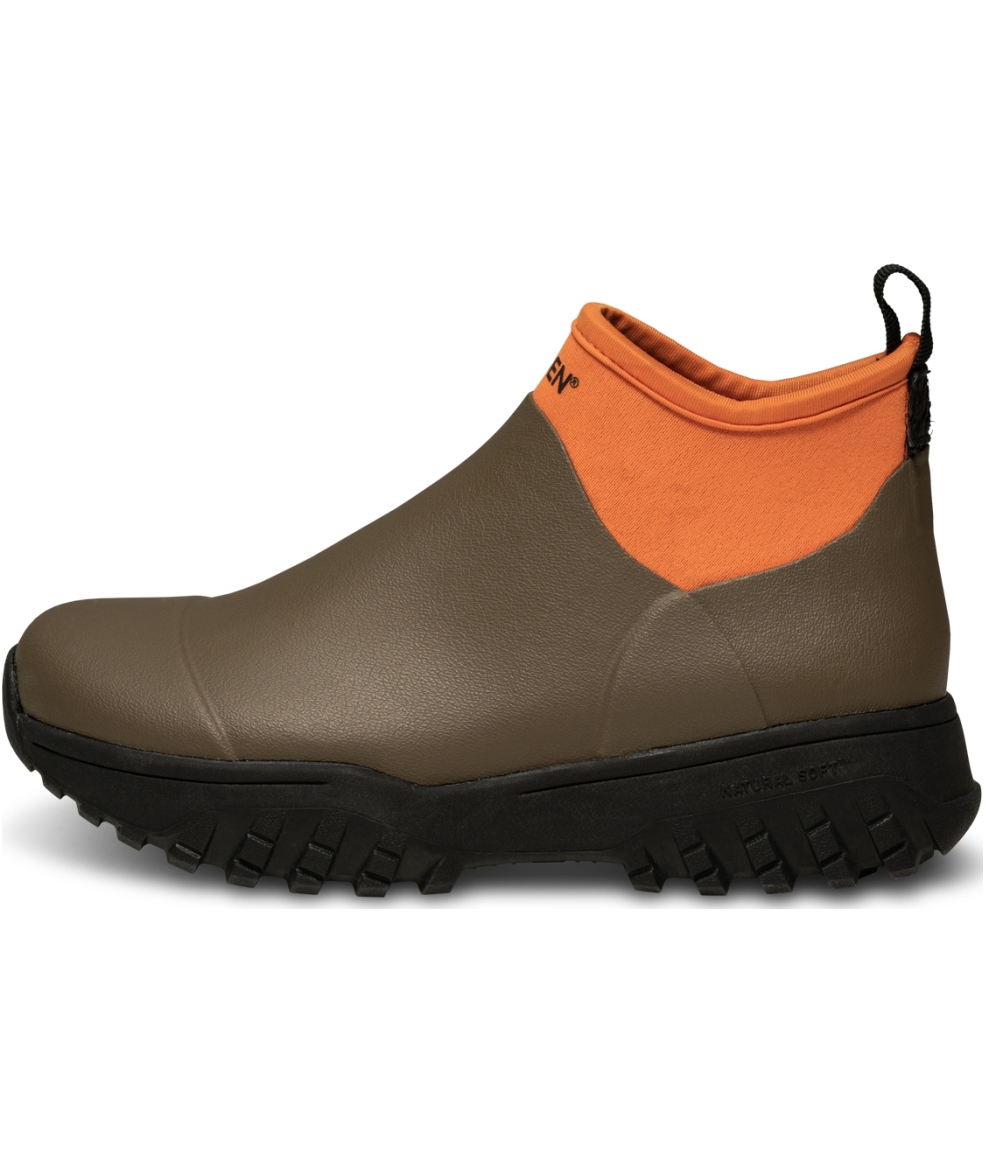 Woden Irene Damen Gummistiefel, Dark Olive/Tiger