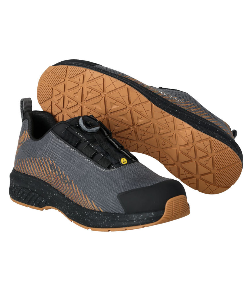 Mascot Customized women's safety shoes S1PS, Stone grey/nut brown, Stone grey/nut brown, swatch
