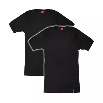 ProActive 2er Pack kurzärmlige Unterhemd, Schwarz