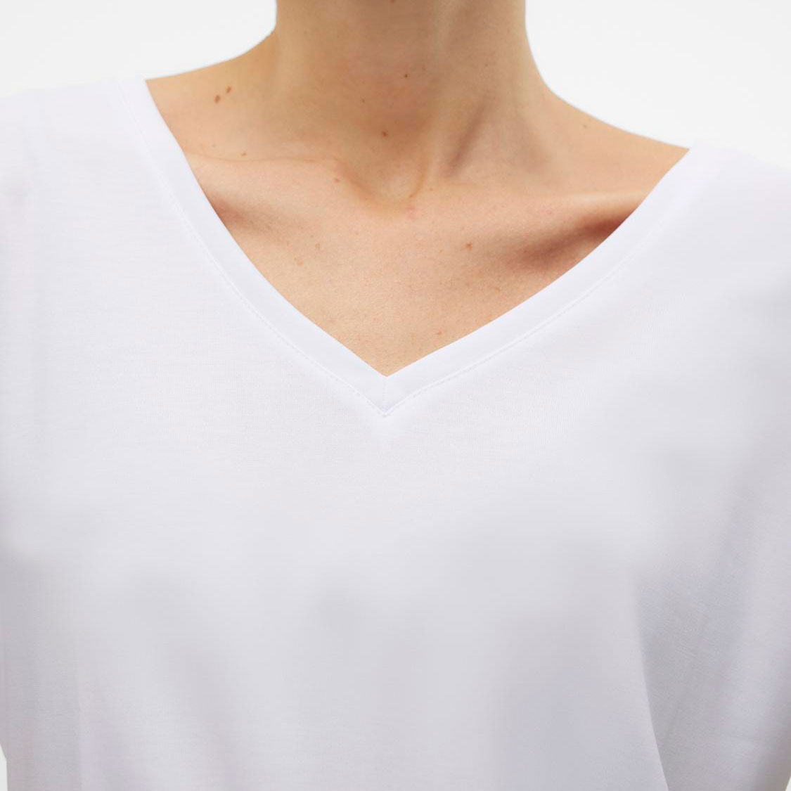 Vero Moda VMFILLI Damen T-shirt, Bright White, Bright White, large image number 3