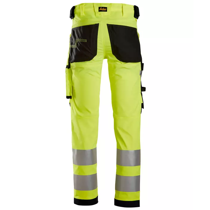 Snickers AllroundWork work trousers 6343, Hi-vis Yellow/Black, large image number 1