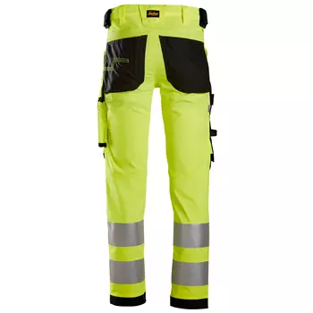 Snickers AllroundWork work trousers 6343, Hi-vis Yellow/Black