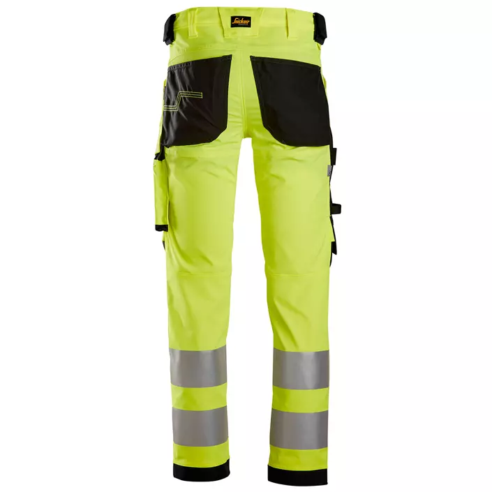 Snickers AllroundWork work trousers 6343, Hi-vis Yellow/Black, large image number 1