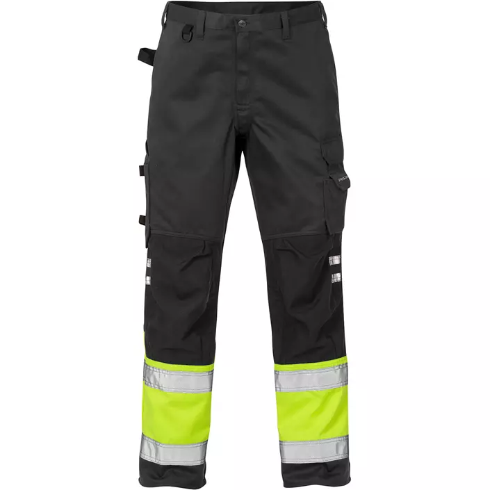 Fristads work trousers 2032, Hi-vis Yellow/Black, large image number 0