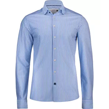 J. Harvest & Frost Indigo Bow regular fit shirt, Blue/White Stripe