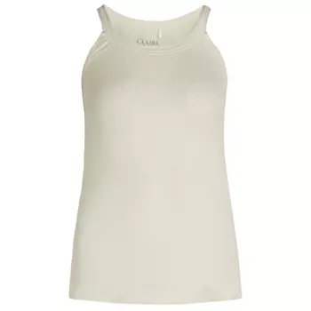 Claire Woman women's singlet with merino wool, Ivory
