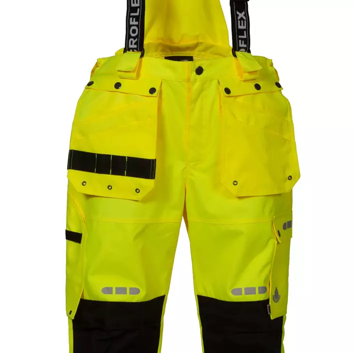 Lyngsoe craftsman rain trousers, Hi-vis Yellow/Black, large image number 1