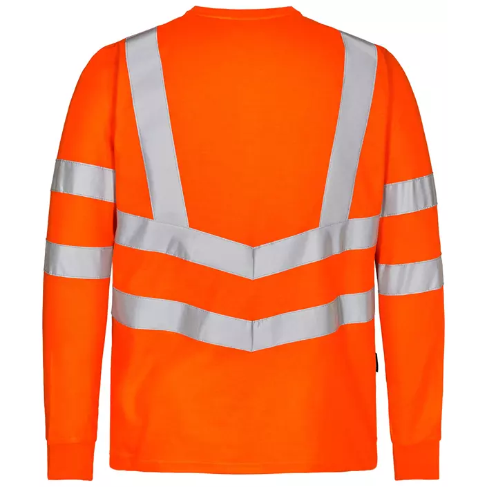 Engel Safety long-sleeved Grandad T-shirt, Hi-vis Orange, large image number 1