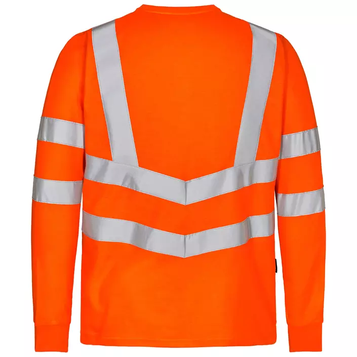 Engel Safety långärmad Grandad  T-shirt, Varsel Orange, large image number 1