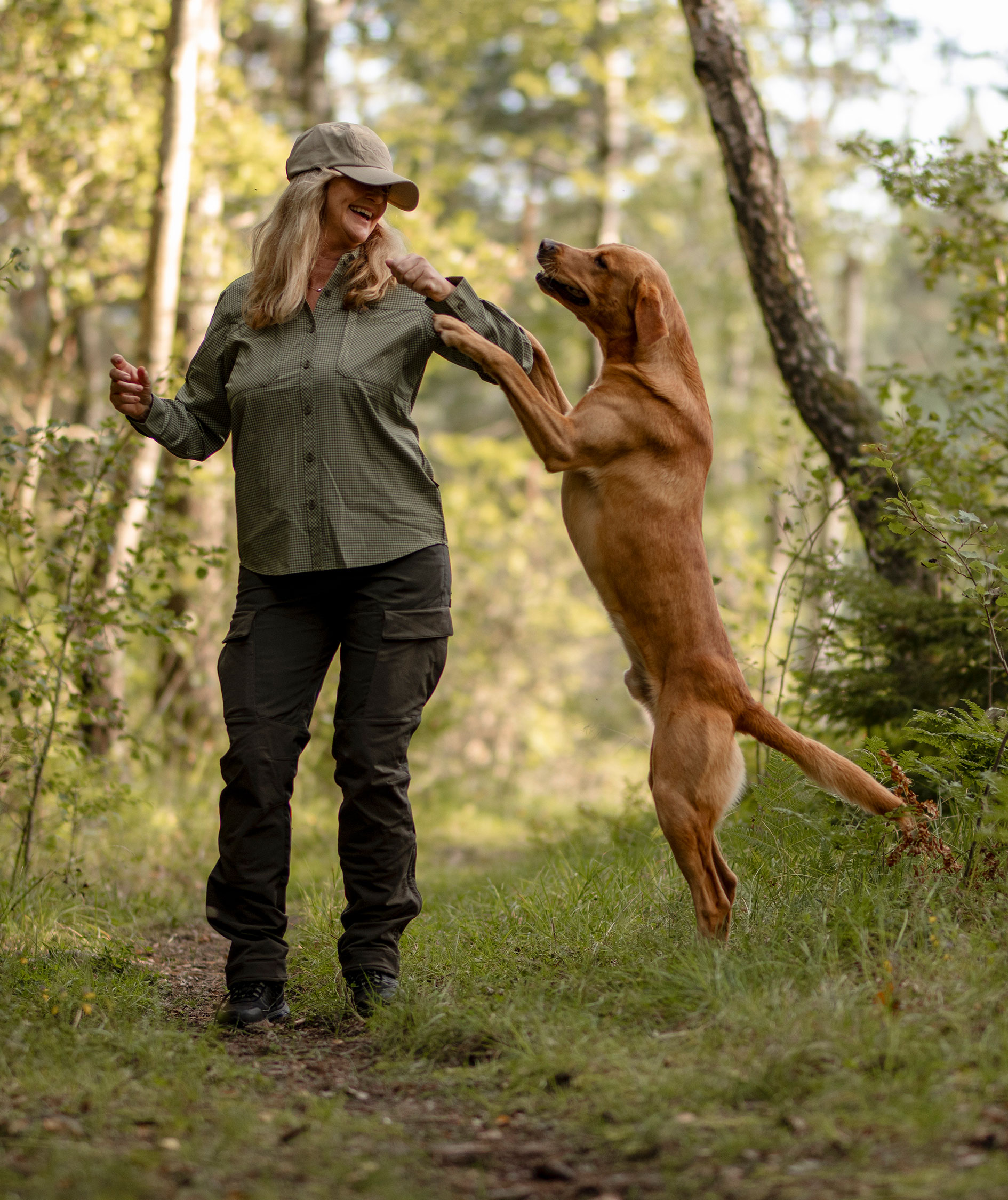 Pinewood NatureSafe dameskjorte, Pine Green/Off White, large image number 1