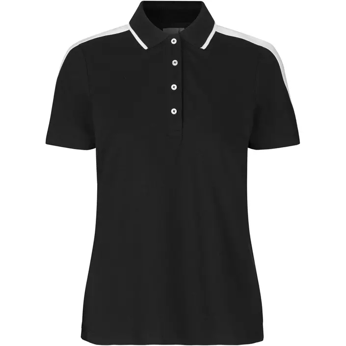 ID dame Polo T-shirt, Sort, large image number 0